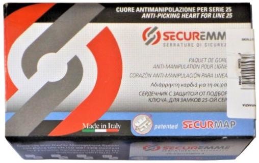 Kasetė, spynos Securemme 2500 širdelė (1)